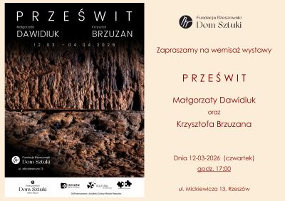 grafika promująca wernisaż